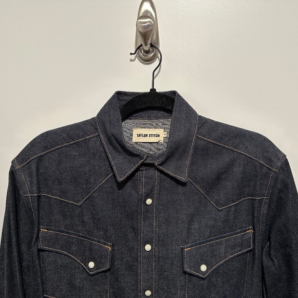 Taylor Stitch: Western Shirt in Nihon Menpu Reserve Selvage (M size 40) LIKE NEW - Picture 1 of 5